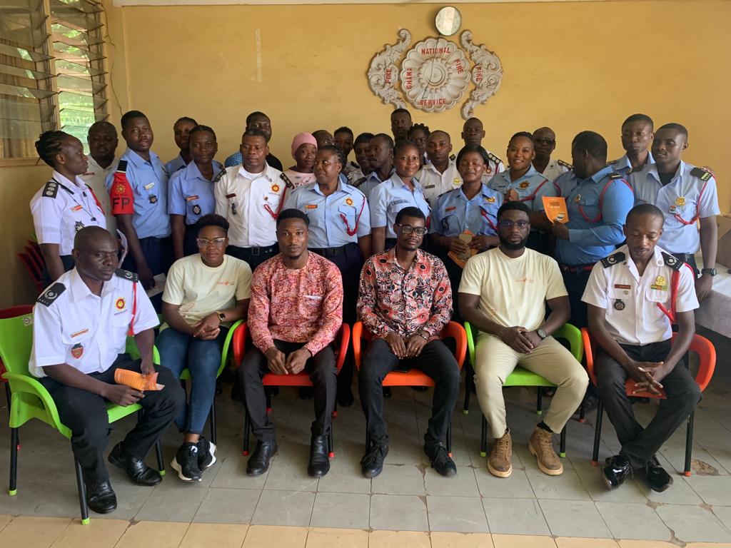 Cybersecurity awareness training at Ghana National Fire Service HQ Tamale